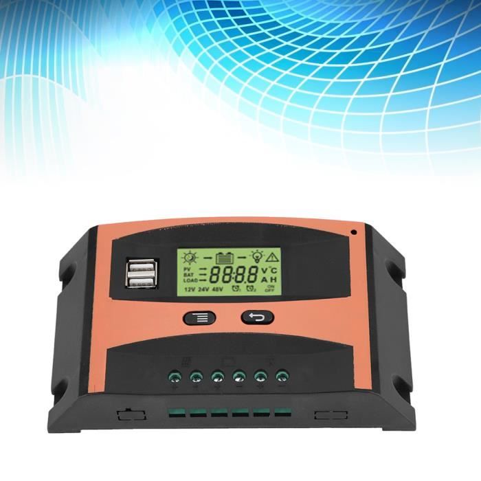 Régulateur Solaire 30A 12V 24V LCD PWM Intelligent Batterie Contrôleur Charge Solaire 30A - Régulateur 12V/24V Avec écran LCD Panneau Solaire 30A Régulateur Solaire 30A 12V 24V LCD PWM Intelligent Batterie Contrôleur Charge Solaire 30A - Régulateur 12V/24V Avec écran LCD Panneau Solaire 30A