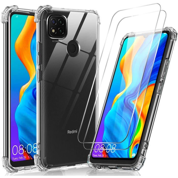 Kit Little Boutik Pour Xiaomi Poco X3 Pro/POCO – Coque TPU Transparente + 2 Verres Trempés – Protection Complète
