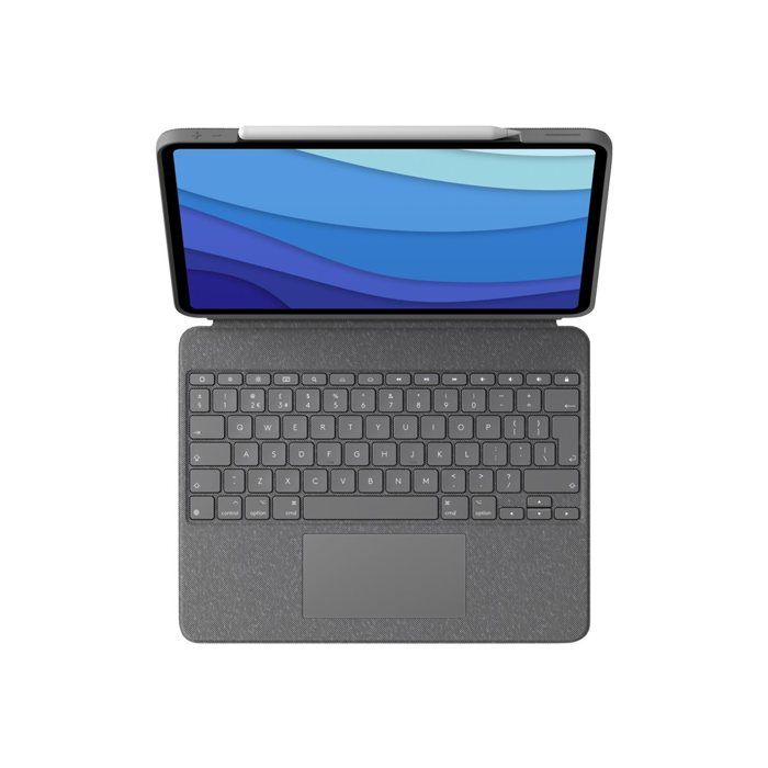 Clavier et étui folio Logitech Combo Touch Rétroéclairage Trackpad QWERTY US