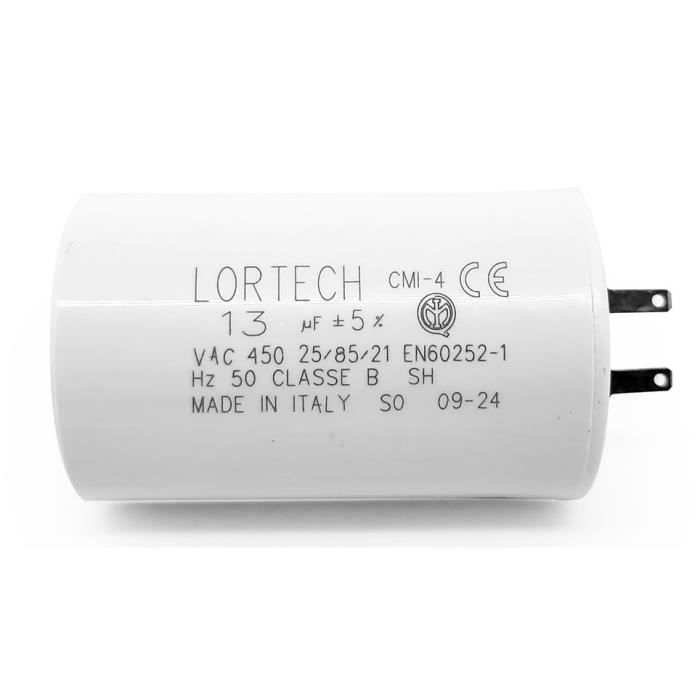 Condensateur LORTECH 13 µF Volets Roulants 75Nm et 100Nm Ø35x56 — free download