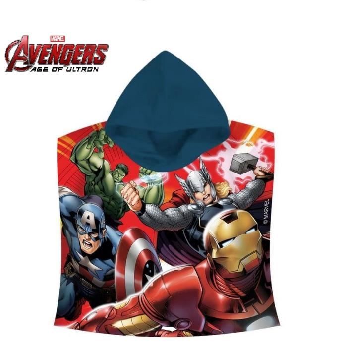 Serviette Poncho Enfant Marvel Poncho Bain Enfant Hulk Serviette