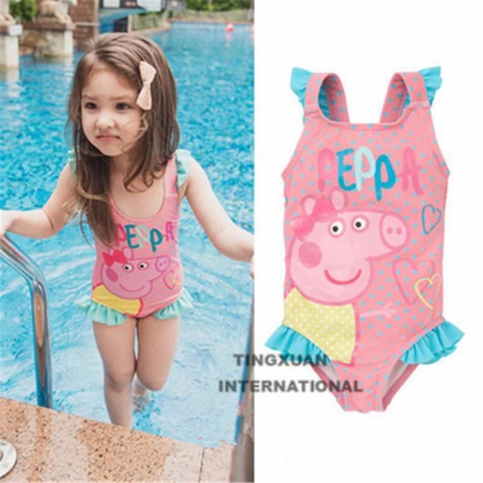 Visiter la boutique Peppa PigPeppa Pig 2020 Maillot de bain pour fille de 4 ans à 6 ans 