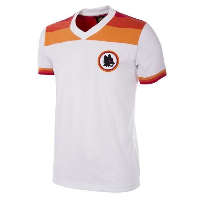 t-shirt homme copa as roma 1978-79 - blanc - manches courtes - football