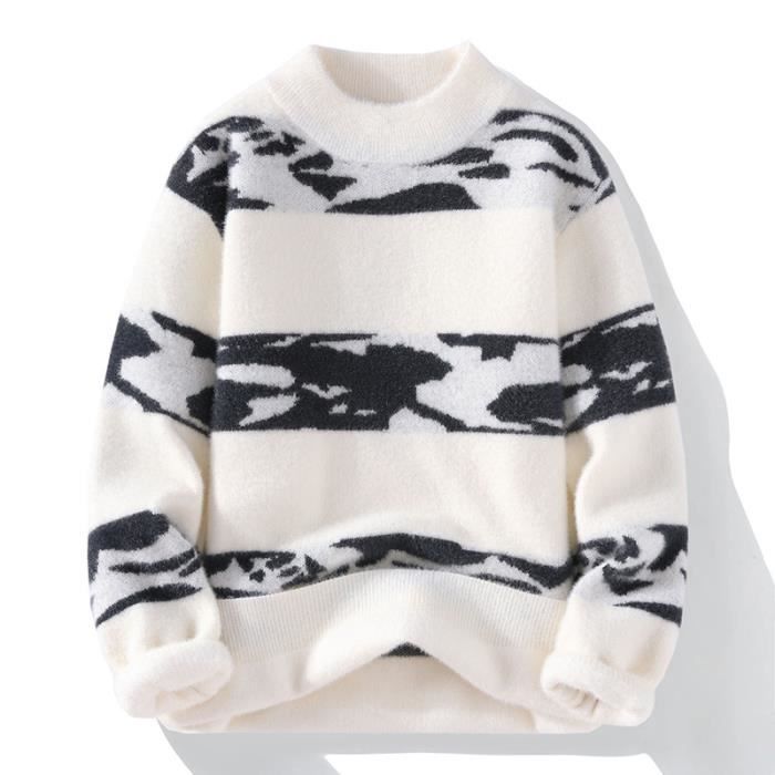 Pull a rayure homme top