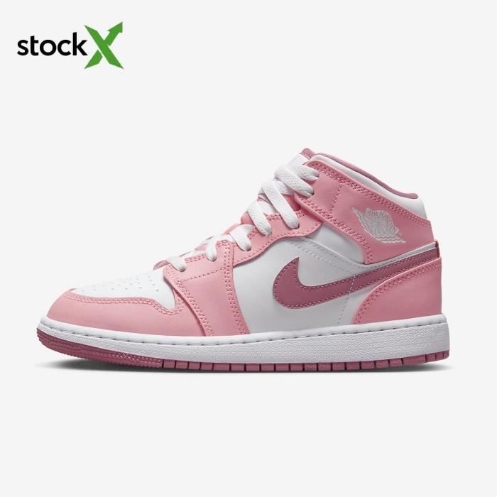 Nike Air Jordan 1 Mid GS Valentine s Day DQ8423 616 Baskets Hommes Femmes