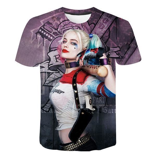T shirt harley quinn homme clearance