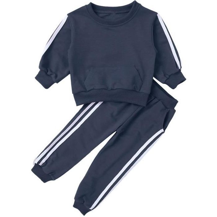 2 pièces enfants bébés garçons sweat-shirt hauts pantalon ensemble survêtement tenues vêtements 0-24M 