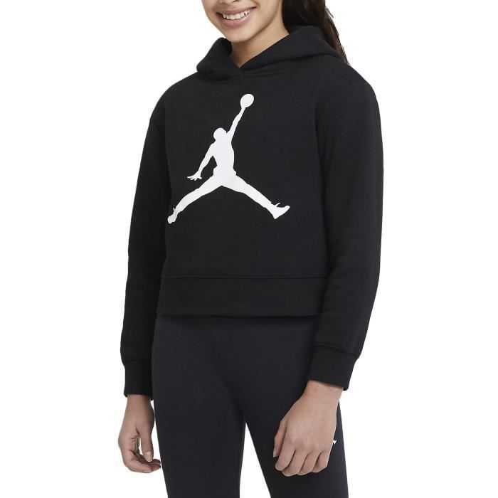 Sweat a Capuche pour Fille Jumpman Core Noir NIKE 45A442 023 Col capuche Manches longues Enfant Noir Cdiscount Pret a Porter
