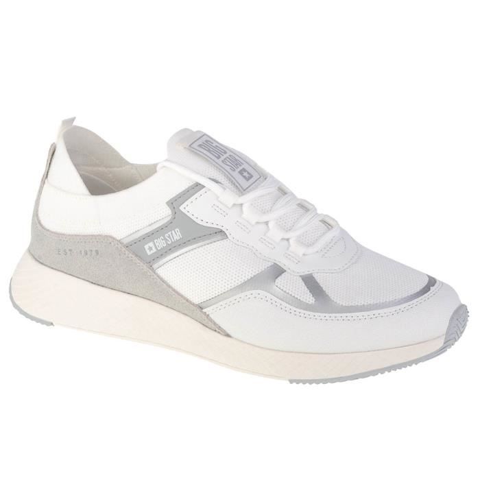 Sneakers Femme Big Star Shoes JJ274A196 - Blanc - Synthétique - Lacets Sneakers Femme Big Star Shoes JJ274A196 - Blanc - Synthétique - Lacets