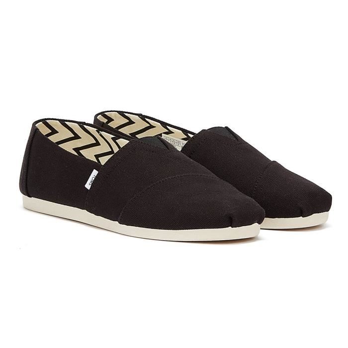 TOMS Alpargata Cotton Canvas Espadrilles Noires Pour Hommes - EU 46