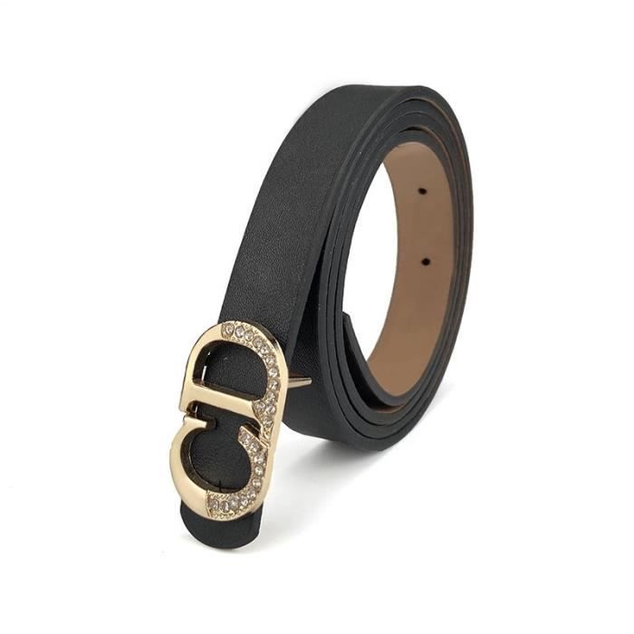 CEINTURE Femme Mode Ceinture a losanges Ceinture CD losange taille fine fashion all match noir lingyan Noir Cdiscount Pret a Porter