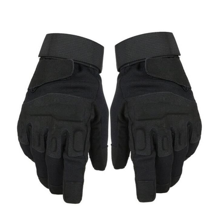 Pack Gants de Moto Tactique Doigt Complet avec Cagoule d'hiver