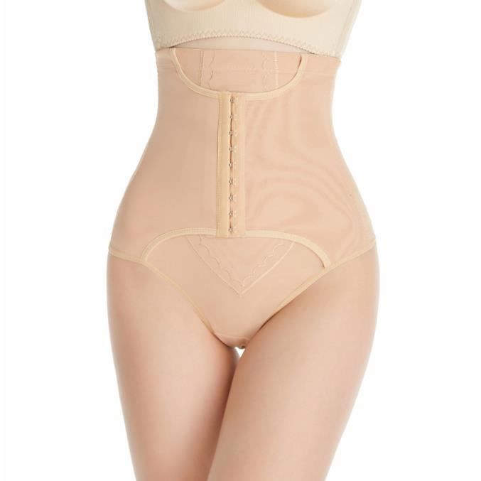 Culotte Push-up Rembourrée Pour Femmes - Effet Fesses Levées - Taille S à XL - Noir/chair