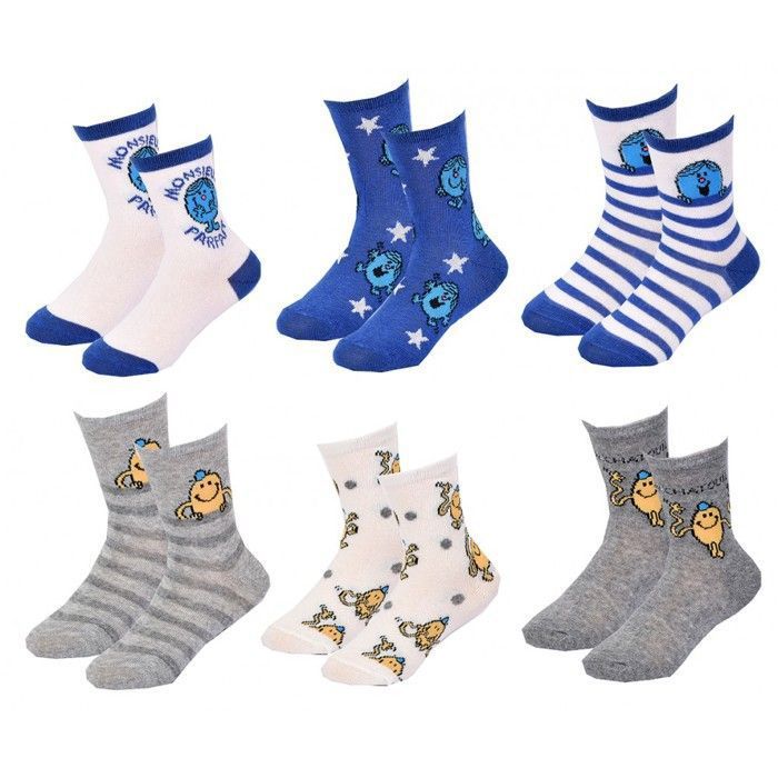 Chaussettes Pack Gar on MONSIEUR MADAME Pack de 6 Paires 2647 Pack
