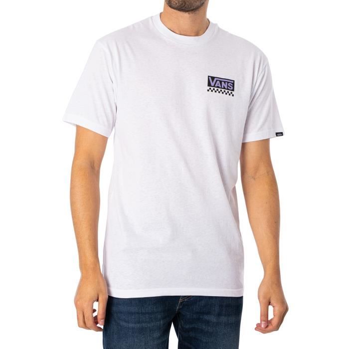 Vans Pour des hommes Retour T-shirt Global Stack, blanc