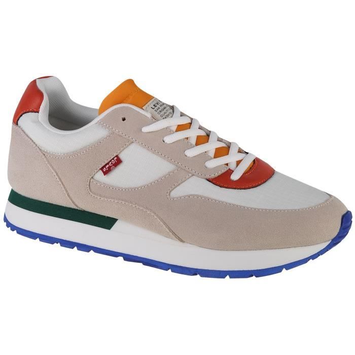 Levi's Bannister 235235-1900-100, Homme, Blanc, sneakers Blanc