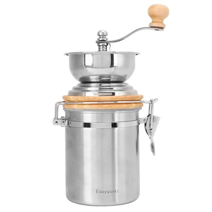 Moulin à Café Manuel Sequpr - Meule Céramique Réglable Acier Inoxydable