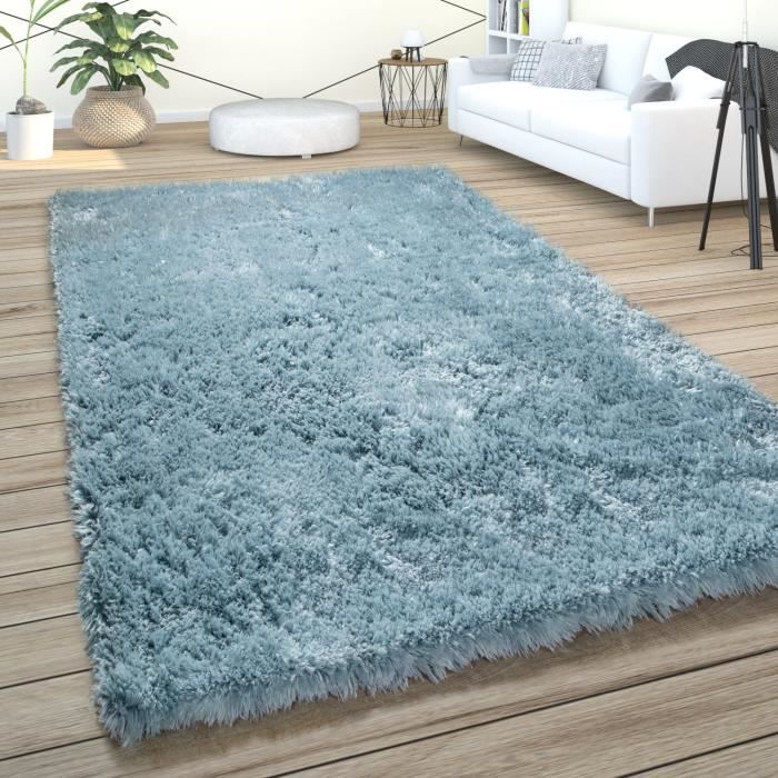 tapis d un epais shaggy moderne confortable salon uni anthracite 120x170cm monde de l enfant maison
