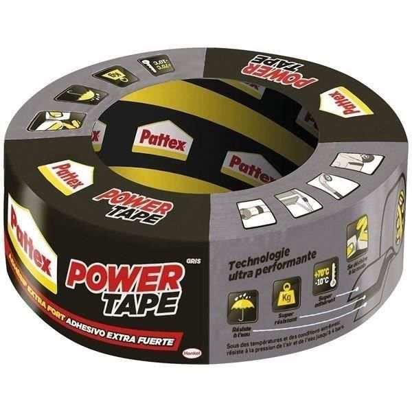 PATTEX Adhésif Power tape - Etui 50m x 50mm - Gris