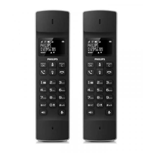 Le téléphone fixe sans fil Philips série 4000 M4502B/34 design noir 1,6\