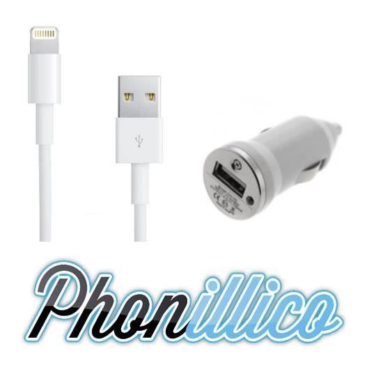 Chargeur voiture cable usb compatible iPhone 6 4,7 - Cdiscount