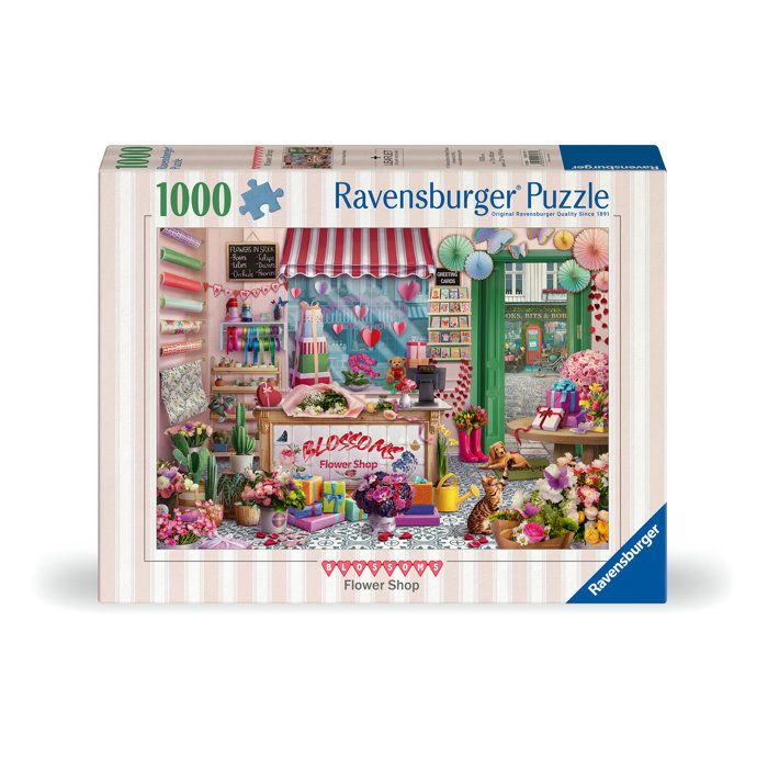 Puzzle 1000 pièces : La boutique de fleurs Ravensburger France