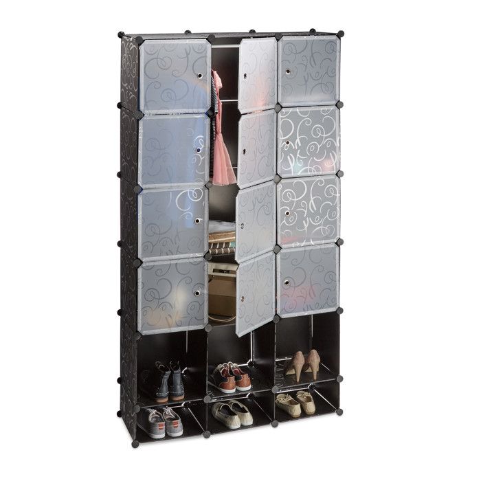 Relaxdays Etagere Cubes Rangement Penderie Armoire Compartiments