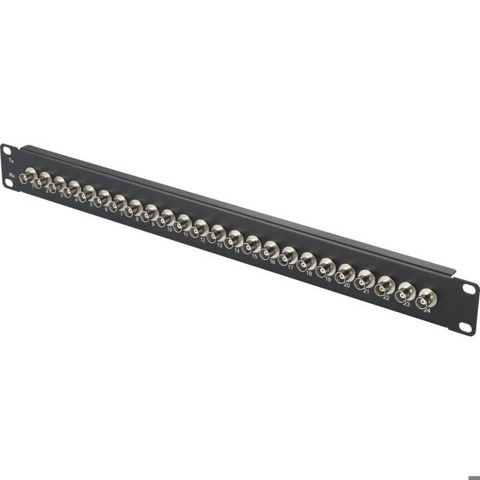 Renkforce 24 ports Panneau de brassage BNC 483 mm (19) 1 UH équipé
