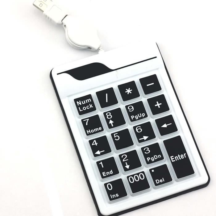 Pavé Numérique Bluetooth Rytaki - 22 Touches Portable Pour PC, Mac, Tablette - Version Améliorée