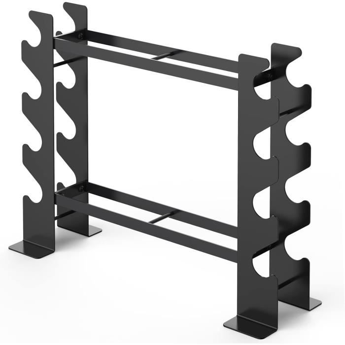 Topyond Support D'haltères (haltères Non Incluses), Support De Poids à 3 Niveaux, Arbre Triangulaire En Polypropylène, 23 X 22,5 X 8,5 Cm, Accessoires De Rangement Pour Exercices De Gym à Domicile