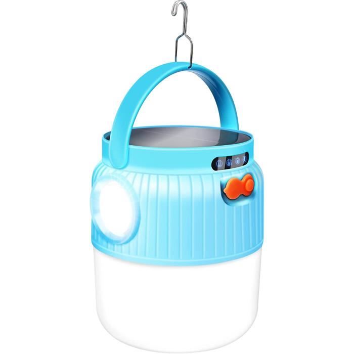 LETOUR Lanterne de camping portable à énergie solaire et rechargeable