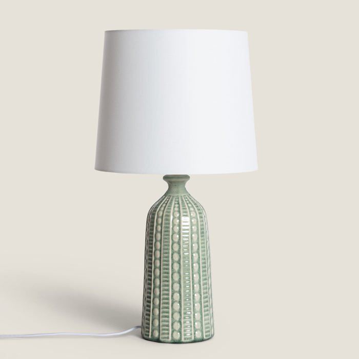 Lampe à Poser Céramique Zellin Vert kaki