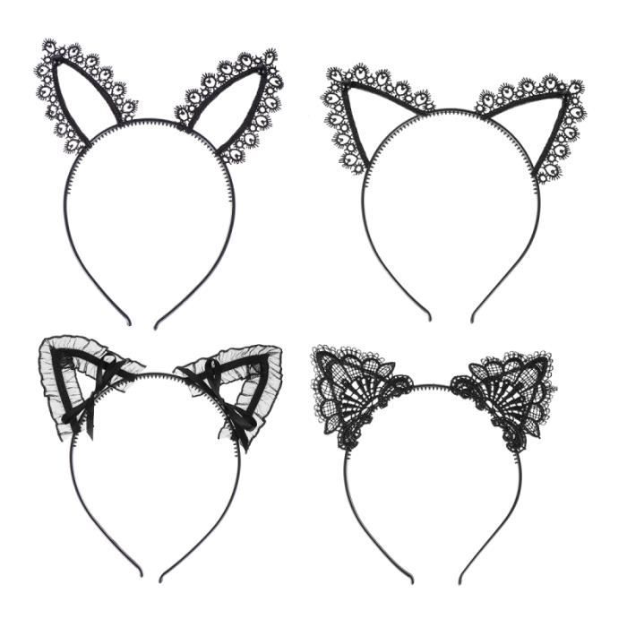 4 Pieces Halloween Chat Oreille Cheveux Cerceau Dentelle Bandeau Lapin Sexy Fete Headband Headband Headband Hairband Cdiscount Au Quotidien 4 Pieces Halloween Chat Oreille Cheveux Cerceau Dentelle Bandeau Lapin Sexy Fete Headband Headband Headband Hairband Cdiscount Au Quotidien