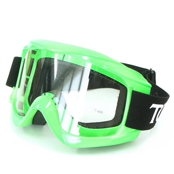 Lunette masque de moto vert fluo torx pour casque cross enduro tout terrain - Cdiscount Auto lunette masque moto