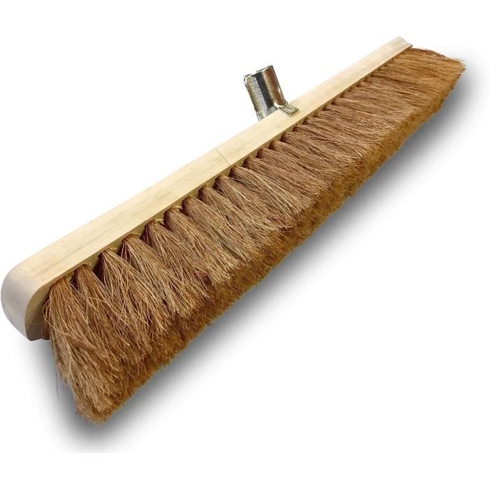 Lot 4 Balais à Main Fibres Coco Pour Voiture – Poils Naturels, Manche Bois 28 Cm, Idéal Nettoyage Intérieur Auto, Atelier & Neige