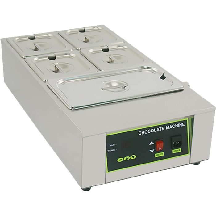 Fondoir à Chocolat Professionnel 10L - Tempéreuse Numérique 0-85°C - Acier Inoxydable - Pour Chocolaterie, Pâtisserie, Café