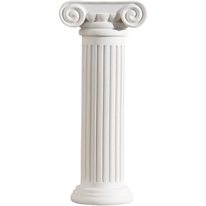 Colonne Romaine - Vase Blanc - Colonne Grecque - Décoration Vintage