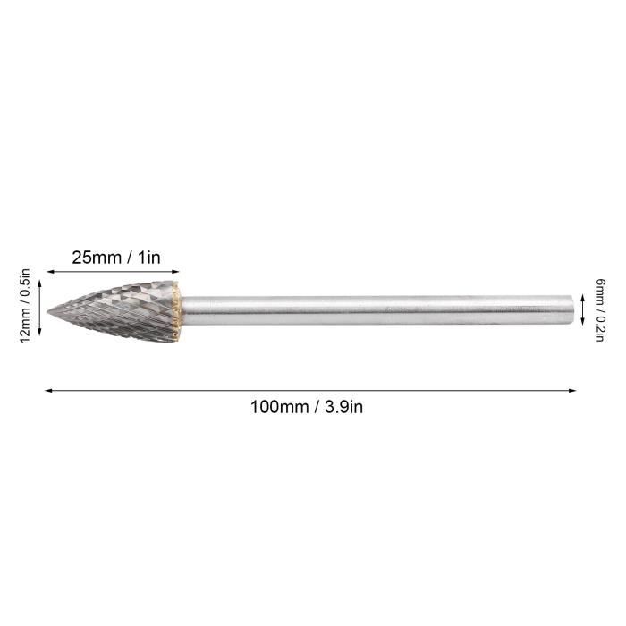 YOSOO Lime De Coupe Rotative Limes De Coupe Rotatives En Acier Tungstène Pour Traitement Du