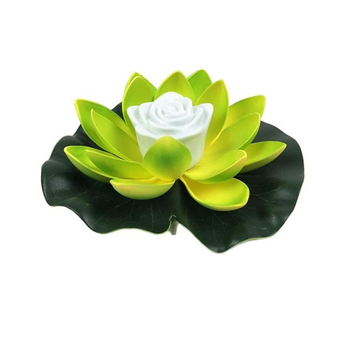 6 Lanternes Flottantes LED En Forme De Lotus - Capteur De Lumière Automatique, Pour Piscine, Jardin Ou Décoration