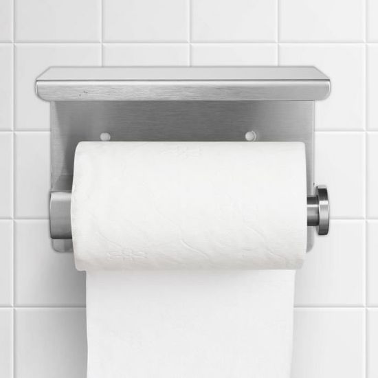 WJING Porte-Rouleau de Papier Porte-Papier Toilette en Marbre Double  Toilette Porte-Papier avec Tablette De Téléphone Toilettes De Toilette  Toilettes