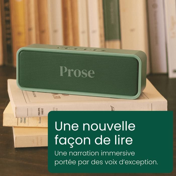 Prose - Lecteur de Livres Audio + 6 Livres au Choix - sans Écran, Interface simple - Idéal Cadeau Sénior - Catalogue 20 000 Titres - Jeux - Jouets Prose - Lecteur de Livres Audio + 6 Livres au Choix - sans Écran, Interface simple - Idéal Cadeau Sénior - Catalogue 20 000 Titres - Jeux - Jouets