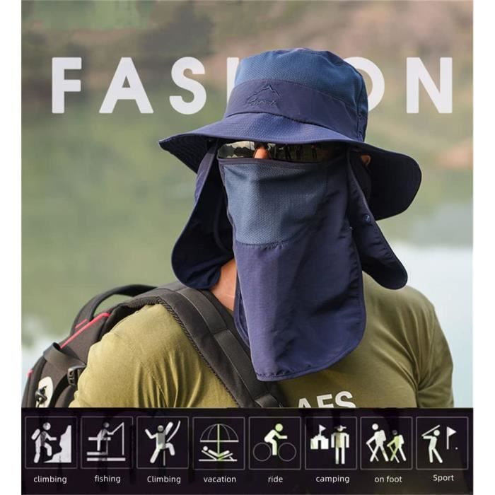 Chapeau De Pêcheur D'été Unisexe - Protection Solaire, Taille Réglable 56-60 Cm, Neuf Avec étiquettes