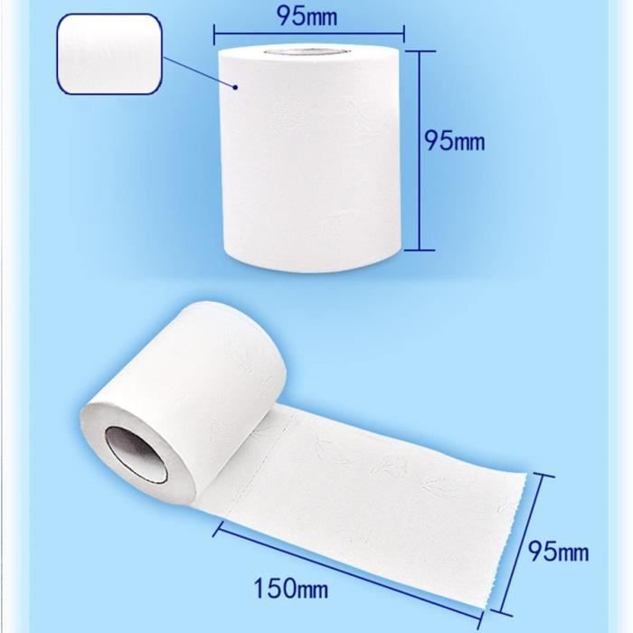 1 rouleau confortable 4 plis papier toilette en vrac rouleau pâte de bois  papier tissu de bain