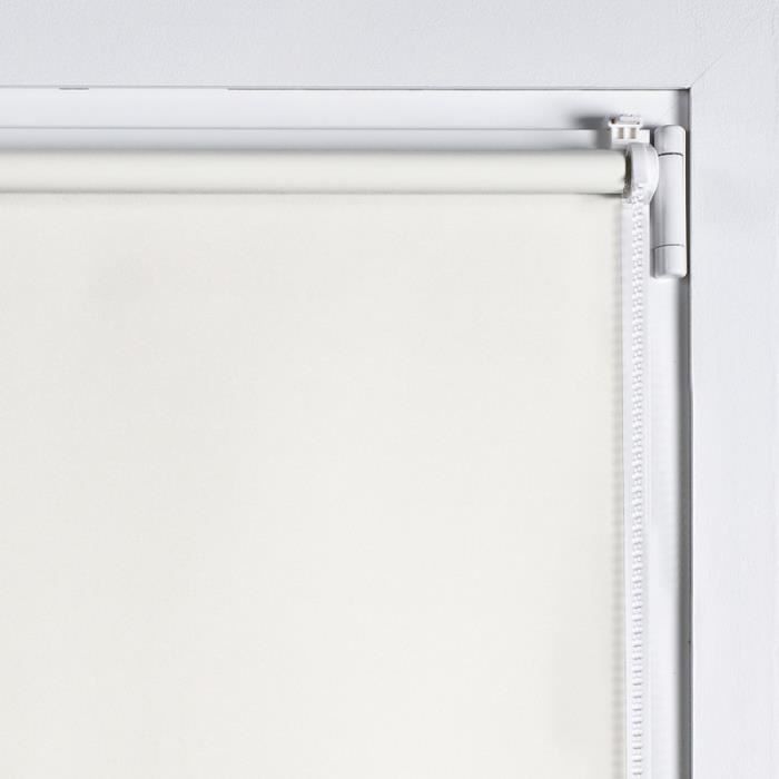 Store à Rouleau Occultant Victoria M. Sans Perçage - 50x150 Cm Crème, Fixation Facile Sur Fenêtres