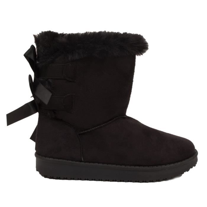Bottes fourrées sale avec talon