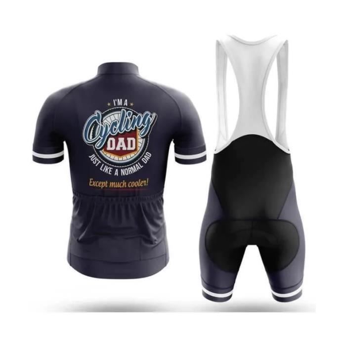 Cycling Dad Cool Maillot de Cyclisme Homme Manches Courte Et