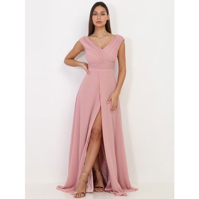 Robe Rose Magenta Express Sans Manches Avec Fente Devant - Taille 2 - Neuf Avec étiquettes