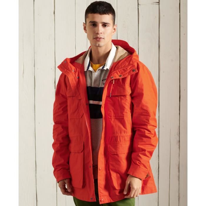 Superdry orange parka store