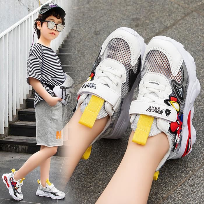 Basket Enfant Chaussures Gar on Fille Baskets Blanc Cdiscount