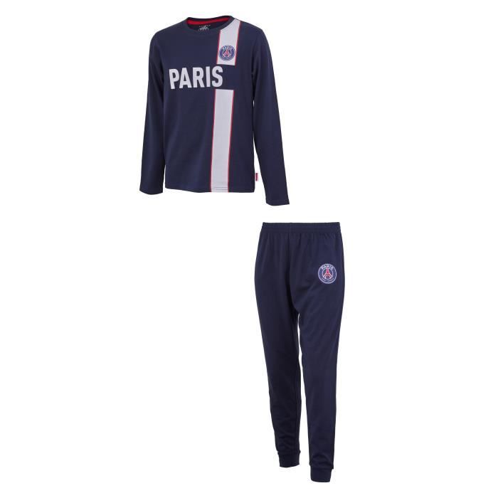 Pyjama enfant PARIS SAINT GERMAIN PSG Coton Manches